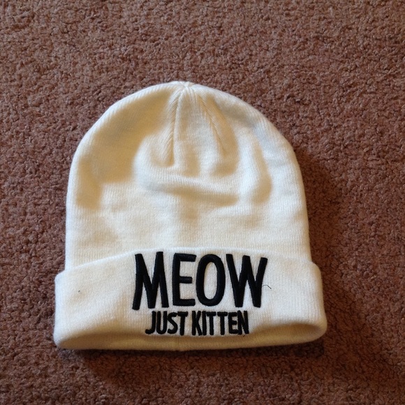 Meow Just Kitten Beanie | Poshmark